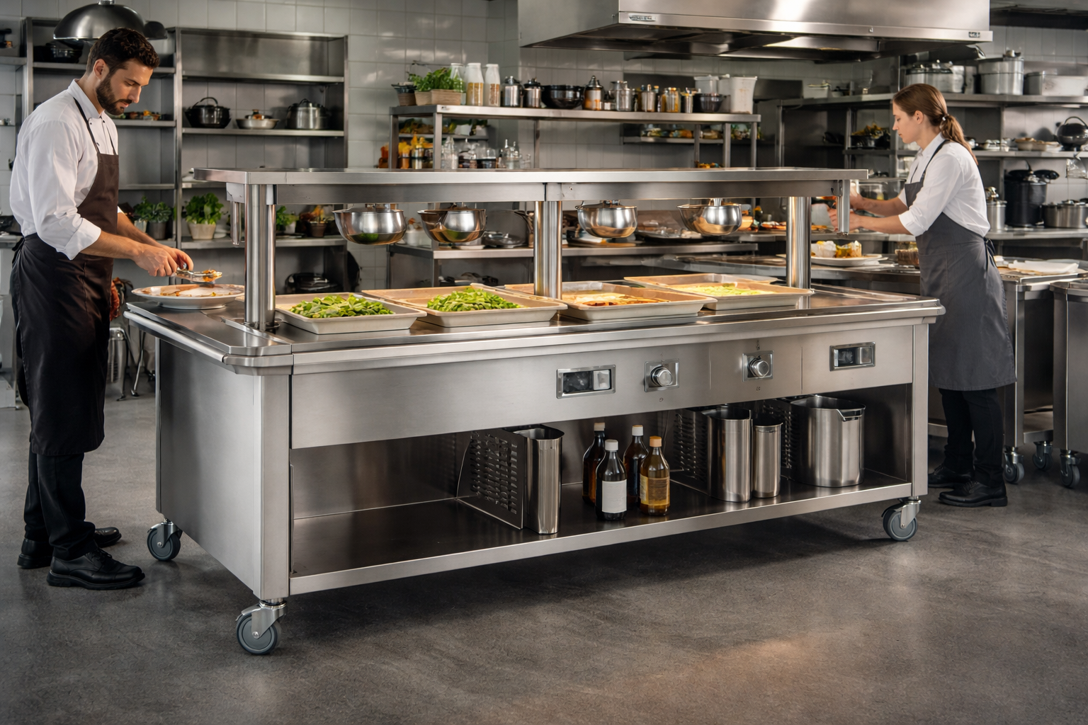 Helrostfritt serveringssystem för professionell drift