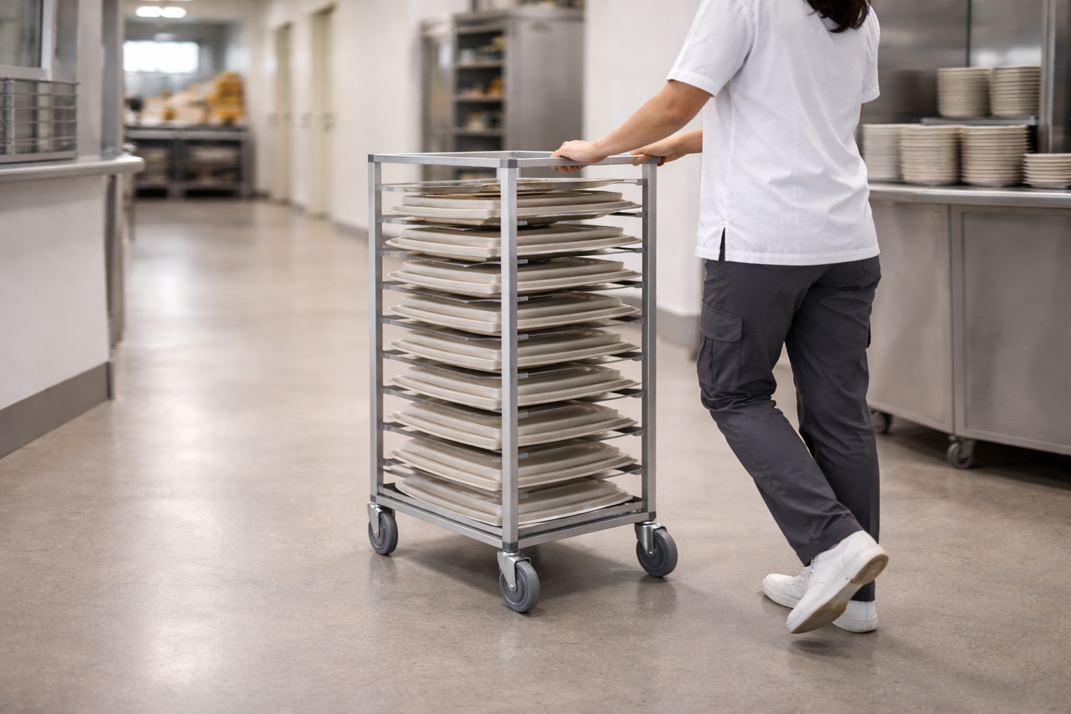 Robusta serveringsvagnar för professionell logistik